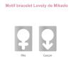 Bracelet Lovely simple personnalisable (or rose 750°)  par Mikado